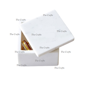 Boîte à bijoux carrée en marbre avec taille et forme personnalisées de haute qualité Boîte de rangement pour bijoux à bas prix - Product Image 1
