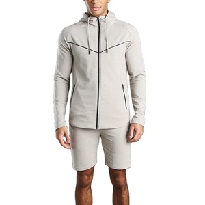 กางเกงขาสั้นมีฮู้ดสำหรับผู้ชาย,ชุดวิ่งเล่นยิมดีไซน์ใหม่ปี - Product Image 6