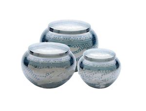 Urna metálica de cremación para mascotas con diseño de grabado de patas agradables Urnas de cenizas conmemorativas funerarias para servicios de entierro - Product Image 3