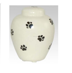 Urnes pour animaux de compagnie de crémation en laiton de vente chaude avec la conception de fleurs et la couleur noire finie pour les urnes pour animaux de compagnie de cendres humaines - Product Image 5