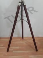 Appareil photo argentique au design moderne, trépied en bois, objet de collection, cadeau de studio, couleur marron (10 pouces) THORINSTRUMENTS TIC7CAM