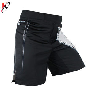 กางเกงมวยไทยขาสั้นระบายอากาศได้สีแดง & สีดำชุดออกกำลังกายกางเกงศิลปะการต่อสู้แบบ MMA - Product Image 3