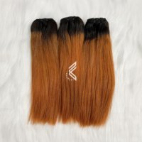 Extensions de cheveux naturels pour dreadlocks, 100% cheveux vierges Remy non traités du Vietnam, trame plate, ondulation soyeuse, 1 pièce
