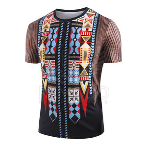 T-shirt personnalisé pour homme à manches courtes en tricot écologique respirant 200g polyester/coton sublimation - Product Image 2
