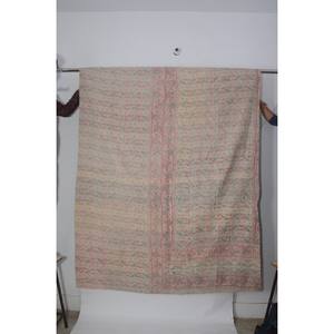 Couvre-lit réversible 100% coton Kantha fait à la main patchwork de tissu indien ensembles de literie pour la maison et l'hôtel 15" - Product Image 5