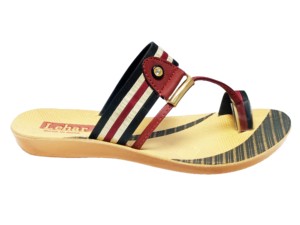 Flat Designer Thong Covered Slipper For Outdoor And Indoor For Girls and <b>Ladies</b> - Product Image 2