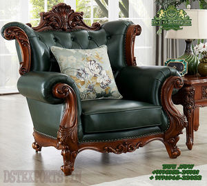 Muebles de sala de estar de aspecto clásico antiguo, conjunto de sofá de aspecto tradicional marrón para el hogar, 5 plazas - Product Image 3