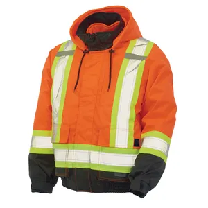 New Design Customized Road Construction Reflective Jackets High Visibility Worker Uniform Flashing Reflective Safety Jacket