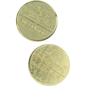 Sceau personnalisé en acier inoxydable portable avec logo gravé pour usage professionnel, notaire et bibliothèque - Product Image 3