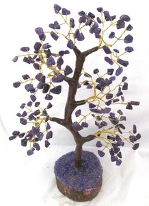Venta al por mayor 180-Chip amatista cuarzo Feng Shui curación piedra preciosa árbol tallado amor estilo ágata para decoración del hogar grabado - Product Image 2