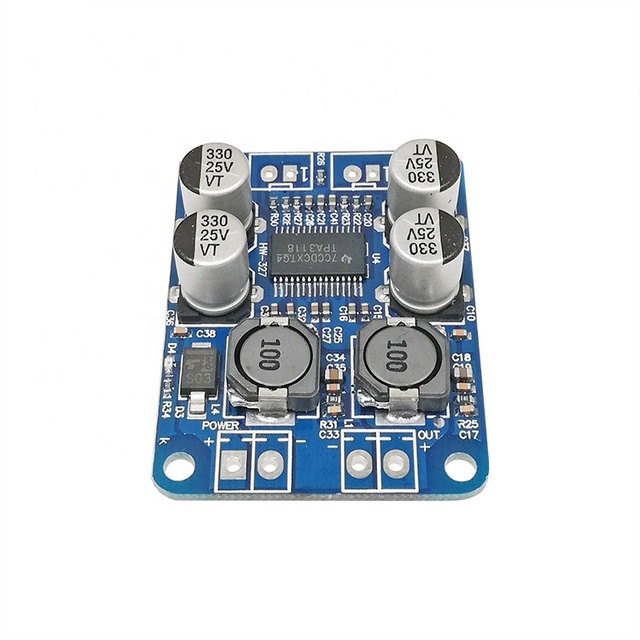 Taidacent DC8-24V Speaker Digital Power Amplifier Board Short Circuit Mute 1X60W PBTL Mono Digital Audio Amplifier Board TPA3118