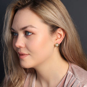 Boucles d'oreilles en forme d'oeil turc, bijoux en argent Sterling 925 faits à la main, nouvelle tendance, vente en gros, 1 pièce - Product Image 2