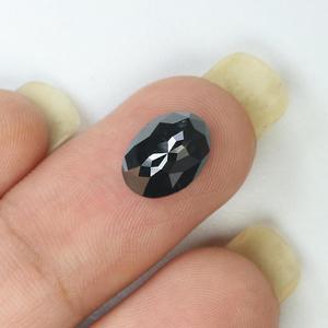 Diamant noir taille rose ovale de qualité AAA pour la fabrication de bijoux Diamants noirs taille rose de forme fantaisie directement du fabricant - Product Image 3