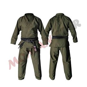 Ropa de combate hecha a medida, uniforme ligero de Jiu Jitsu BJJ Gi, color negro, para artes marciales - Product Image 6
