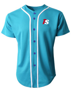 Camiseta de béisbol de algodón para hombre, camisetas deportivas transpirables a rayas con botón liso, camisetas de manga corta con botones - Product Image 6