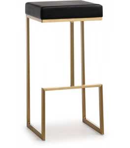 Tabouret de bar cylindrique, mobilier artisanal en bois massif et en métal, table de bar pour hôtel, 18 h - Product Image 2