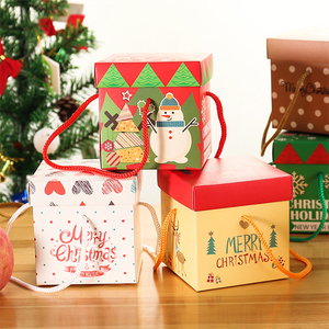 Custom <strong>Christmas</strong> Paper Box <strong>Christmas</strong> <strong>Eve</strong> Candy Biscuit Cookie <strong>Large</strong> Paper <strong>Boxes</strong> with Handle - Product Image 3