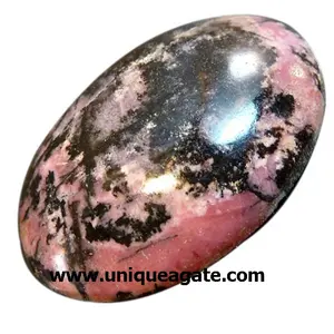 Cabochon de Dendrite rose gros cristal de guérison gravé Usui Reiki symboles pierre précieuse énergie positive pierre précieuse