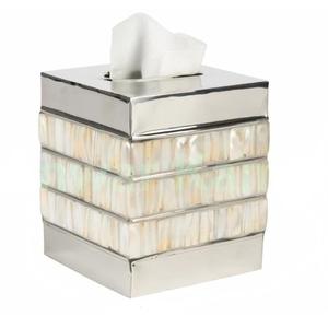 Caja de pañuelos de diseño moderno para el hogar, servilletero cuadrado brillante para Hotel y restaurante - Product Image 1