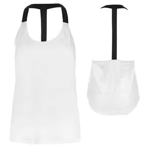 Groothandel Witte Kleur Tank Top Dames Gym Fitness Workout Yoga Wear Sport Hardlopen Vrouwen Sportkleding Singlets Voor Meisjes