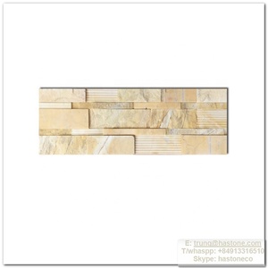 Phong cách hiện đại màu vàng mỏng slab đánh bóng <span class=keywords><strong>Slate</strong></span> chia gạch không-antacid Chống xói mòn hestone m14q 3-năm bảo hành cho nhà bếp - Product Image 3