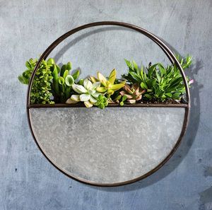 Planteur mural galvanisé en métal, livraison gratuite - Product Image 1