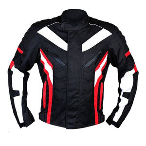 La mejor ropa deportiva delgada, chaqueta de moto con protección para carreras, nailon superior negro personalizado con característica transpirable para una cubierta de seguridad para montar - Product Image 6