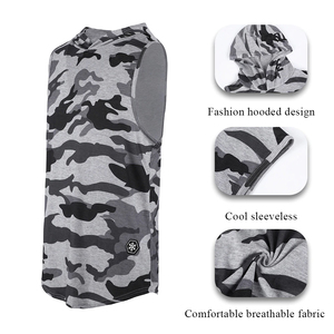 Sweat à capuche sans manches pour hommes, design personnalisé ou blanc, livraison gratuite en gros - Product Image 3