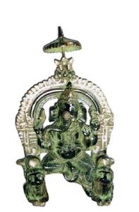 Estatua de Ganesha de Latón Hecha a Mano, Decoración para el Hogar, Estatua de Natraj Bailando en Latón con Acabado Antiguo, Estatua de Latón para Decoración del Hogar - Product Image 2