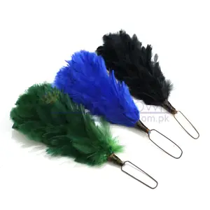 Hackle Glengarry And Balmoral Blue, Green and Black Feather Plum Scottish Feather Hackles Supplier