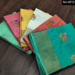 הודי אתני ללבוש סארי עבור נשים כותנה משי Banarasi משי סארי לחתונה ללבוש מעצב סארי אוסף עבור מזדמן פונקציה - Product Image 6