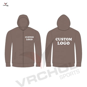 Sweat-shirt à capuche en polaire brodé personnalisé OEM pour hommes grandes tailles, anti-rétrécissement, anti-plis, durable, en polyester imprimé uni - Product Image 2