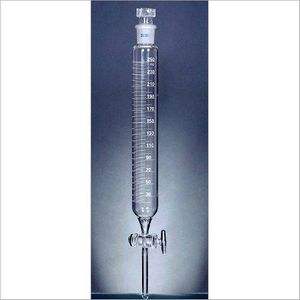 Entonnoir de laboratoire gradué cylindrique Borosil de vente chaude avec robinet d'arrêt à clé pour une utilisation en laboratoire - Product Image 3