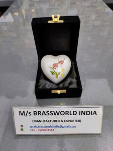 Cœur bleu en aluminium peint à la main avec lapin orange, 1 pièce, fournitures d'inauguations pour la création de lapin, urn, création - Product Image 5