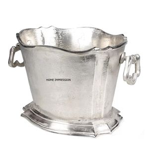 ถังแช่ไวน์โลหะแบบหล่อสำหรับงานแต่งงานของตกแต่งปาร์ตี้ตู้แช่ไวน์โลหะแบบแท่นทำจากเงิน - Product Image 1