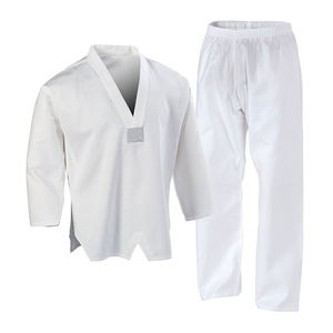 ชุดคาราเต้สีตามสั่งขายส่งสำหรับทุกเพศ ชุดศิลปะการต่อสู้ที่ปรับแต่งได้ ผลิตจากผ้าฝ้าย 100% พร้อมบริการพิมพ์โลโก้ตามสั่ง - Product Image 1