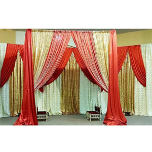 Fondos de lentejuelas brillantes para boda, Mandap asequible, cortinas de fondo de boda - Product Image 1