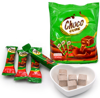 Sac halal d'emballage pour lait saveur, tissu floral, cube de bonbons, en forme de cube, pour boire du lait