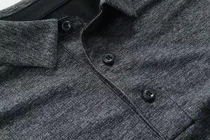 Camiseta de manga corta informal para hombre, camisetas de polo de secado rápido y patrón sólido, logotipo personalizado de talla grande y diseño en blanco, precio al por mayor - Product Image 5