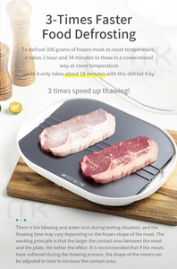 Plateau de décongélation rapide pour viande et volaille en aluminium blanc écologique à vendre - Product Image 2