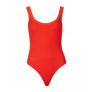 ชุดว่ายน้ำสีแดงแบบสั่งทำพิเศษสำหรับผู้หญิง ผลิตจากผ้าสแปนเด็กซ์/โพลีเอสเตอร์คอตตอน/สแปนเด็กซ์ 100% ตามความต้องการของลูกค้า - Product Image 1