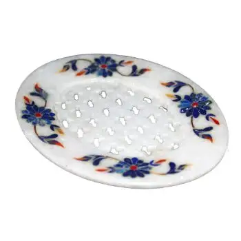 大理石アート手作り大理石石鹸皿バスルーム装飾インドで最高の卸売価格デリー