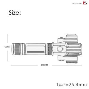 PX3ไฟฉาย LED มินิความสว่างสูงแบบชาร์จไฟได้ IPX6แบบพกพาไฟฉายกันน้ำกลางแจ้งไฟจักรยาน PA - Product Image 2