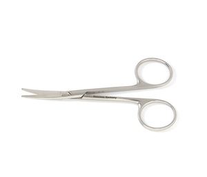 Instrumentos quirúrgicos Knapp, tijeras curvadas de acero inoxidable, alemán, 10,2 cm - Product Image 1