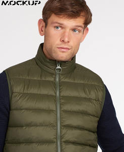 Mens <b>Puffer</b> Gilet Wholesale <b>Cheap</b> Price Breathable Polyester Material Solid Pattern Lightweight Winter Vest - Product Image 4