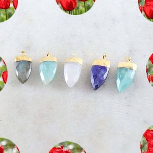 Agate rouge trillion Cabochon 925 argent connecteur breloque connecteur fait main bijoux pour la fête des pères bijoux - Product Image 4