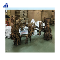 Nouveau Design Rectangle Forme Aquarium Décoratif Bonsaï Bois Flotté Du Vietnam pour Salon Grossistes Boîte Emballée