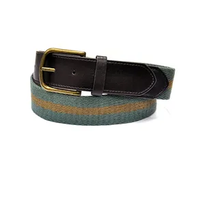 เข็มขัดหนังผู้ชายเข็มขัดหนังผ้าใบลำลองคลาสสิกสำหรับผู้ชายเข็มขัดหนังดีไซน์หรู - Product Image 1