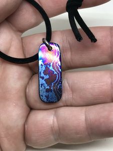 จี้ห้อยคอ Timascus Mokuti ทำมือจากโลหะผสมสังกะสี ดีไซน์ปรับแต่งได้ สำหรับทั้งชายและหญิง - Product Image 4