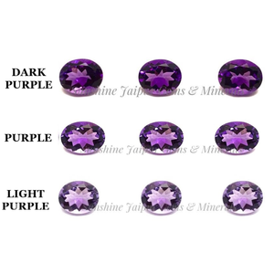 พลอยอเมทิสต์บราซิลแบบเหลี่ยมเพชรพลอยหลวม10X14mm เจียระไนตามธรรมชาติราคาโรงงาน - Product Image 2